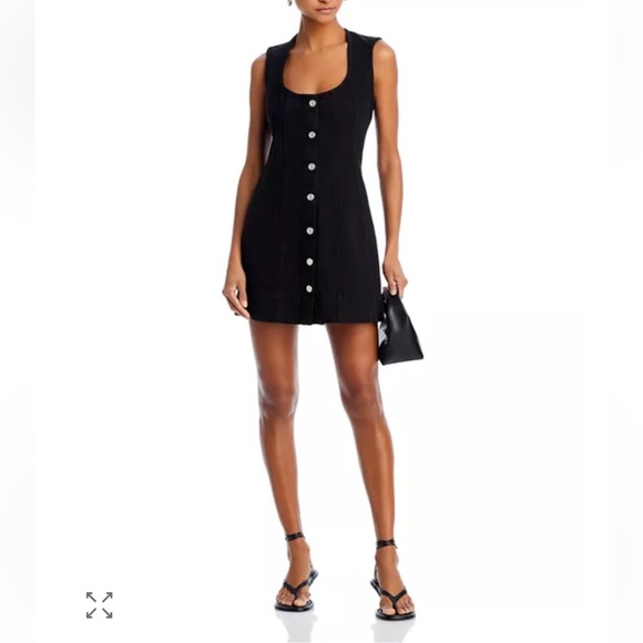 Frame Denim Dresses & Skirts - Frame Denim Black Button-Down Dress